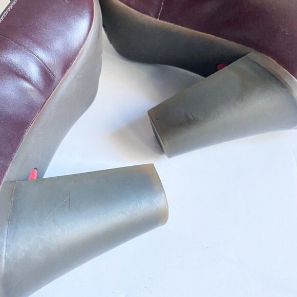 Camper Classic Brown  Leather mid Heel MAry Jane heels 10 - Picture 9 of 9